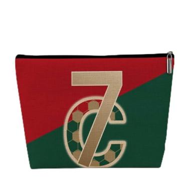 Imagem de Bolsa de maquiagem pequena de futebol, bolsas de cosméticos de viagem para jogadores, bolsas de higiene pessoal, bolsa de maquiagem de grande capacidade para mulheres, presentes de aniversário para