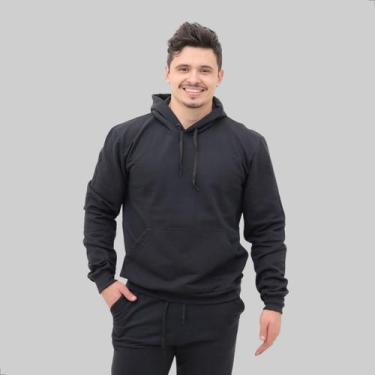 Imagem de Conjunto Moletom Canguru Masculino Blusa De Frio E Calça - Techmalhas,