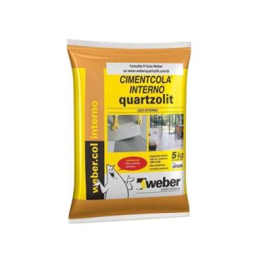 Imagem de Argamassa Ac1 5kg uso interno cinza Quartzolit