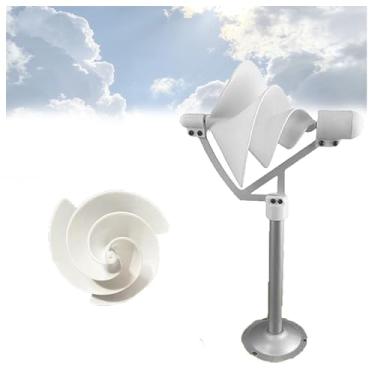 Imagem de Kit Gerador de Energia Eólica 10w, Micro Gerador de Energia Eólica Espiral, Kit Turbina Eólica 12v, Para Casa, Fazenda, Trailers e Barcos