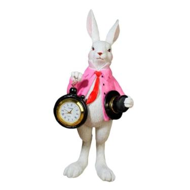 Imagem de Generic Estátua de Cavalheiro, Escultura de Relógio de Bolso de Animal, Estatueta Colecionável de, Obra de Arte para Lareira, Presentes de, Rosa