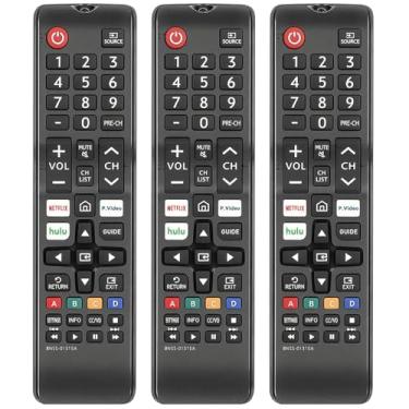 Imagem de (Pacote com 3) Controle remoto de substituição universal para Samsung TV, BN59-01315A, BN59-01315J e outros modelos, compatível com Smart TVs Samsung (LED, LCD, HDTV), sem necessidade de configuração