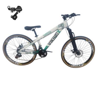 Imagem de Bicicleta 26 VikingX T25 21v Freeride Cambio Tras Shimano Pneu Slick Fino Fx Amarela1.50-Unissex