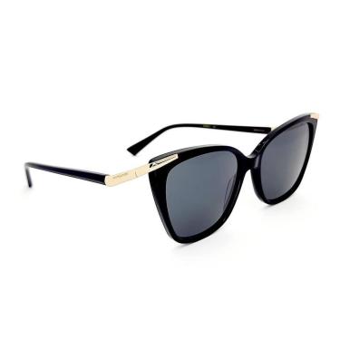 Imagem de Óculos Solar Ana Hickmann Ah90017 A01  Brilho Lente Cinza-Feminino