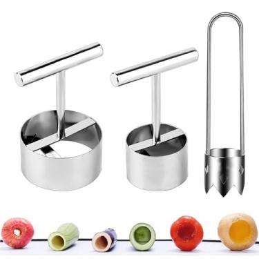 Imagem de Descaroçador de pimentão vermelho – Pimentão, abacaxi, pera, descaroçador de maçã, broca vegetal para descaroçar, ferramenta multifuncional de remoção de sementes para utensílios de cozinha de frutas