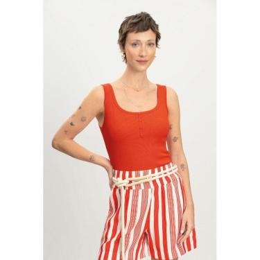Imagem de Blusa feminina em ribana Essendi -Vermelho