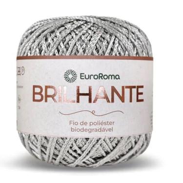 Imagem de Linha Brilhante EuroRoma - Cor 260 Prata - 100g - 136m