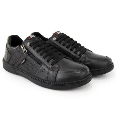 Imagem de Sapatênis Masculino Couro Zíper Lateral