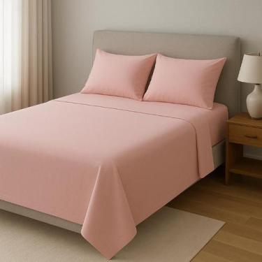 Imagem de Jogo Lençol Casal 6 Peças Ponto Palito Ref.4 - Casa Fernando, Rose