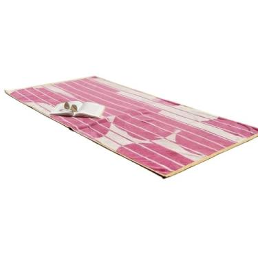 Imagem de Toalha De Praia Super Gigante 160x80cm Felpuda Macia Estampa Estrela do Mar,Praia e Piscina para Família e Amantes de Verão(Rose Floral)