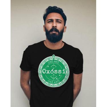 Imagem de Camiseta Oxóssi - Algodão - Saravando Acessórios Religiosos, G