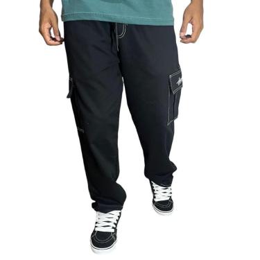 Imagem de Calça Cargo Reta Elastic Save-Preto-Masculino