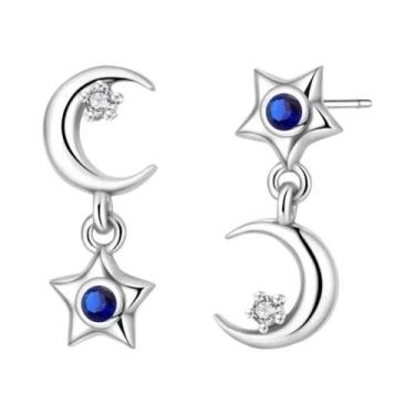 Imagem de Brincos De Casamento Em Prata Esterlina 925 Com Zircônia Em Forma De L