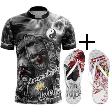 Imagem de Kit Combo Camisa Chora Agora Ri Depois + Chinelo Da Quebrada, XGG