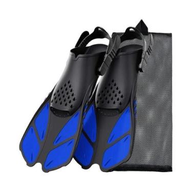 Imagem de Nadadeiras De Snorkel Ajustáveis Em Silicone, Calçados De Mergulho Com