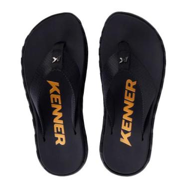 Imagem de Chinelo Kenner Megah Pop Masculino Preto Preto TAMANHO:42, 42