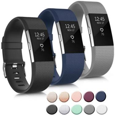 Imagem de Pulseiras esportivas Mugust compatíveis com Fitbit Charge 2 (pacote co