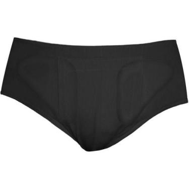 Imagem de Cueca Suporte Para Hernia Inguinal Dupla Dilepe Bilateral, M/PRETA