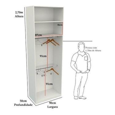 Imagem de Armário Arara Dupla M15 100% Mdf (closet Lojas Organizador) - VETORIAL