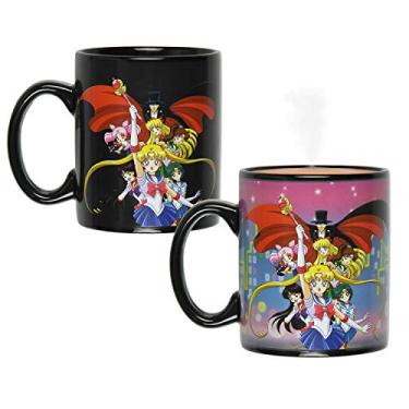 Imagem de Caneca de café Sailor Moon Anime Manga Calor Reativa Mudando de Cor Chá