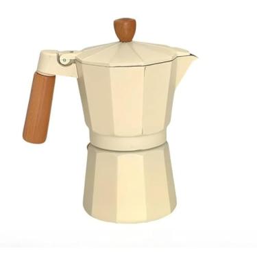 Imagem de Cafeteira Italiana Cappuccino 300ml em Alumínio com Detalhes em Madeira | Serve até 6 Xícaras