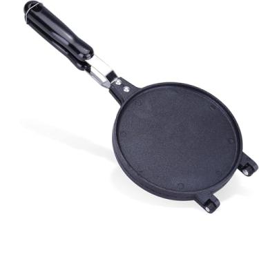 Imagem de Máquina de cone de waffle, rolo de ovo antiaderente Máquina de cone de embalagem de waffle com alça longa Máquina de crepe de rolo de ovo de liga de alumínio Ferramenta de Cozimento de cozinha (17Cm)