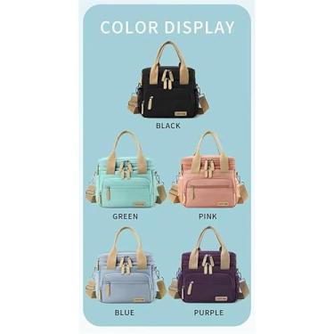 Imagem de Bolsa térmica 11L para piquenique com múltiplos compartimentos, grande capacidade para refeições, alça reforçada, ideal para trabalho, academia, viagens e uso diário (Aleatorio)