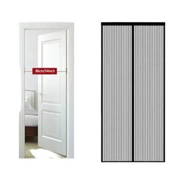 Imagem de Cortina Mosquiteira Automática Para Janela Tela Magnética Ventilação R