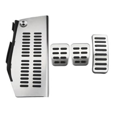 Imagem de Acessórios de carro para A-udi A3 8L LHD pedais pedal apoio para os pés pedal acelerador pedal cobertura pedais pedais (MT sem descanso)