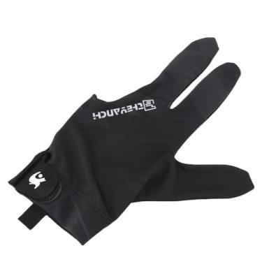 Imagem de Dioche Luvas Profissionais para Jogadores de Sinuca Luvas Confortáveis ​​de Bilhar Esportivas de Sinuca Com 3 Dedos Leves e Antiderrapantes para, Tênis de Mesa de (Preto Cinza)