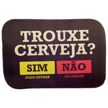 Imagem de Tapete Porta De Entrada Capacho Emborrachada Divertido Personalizada D