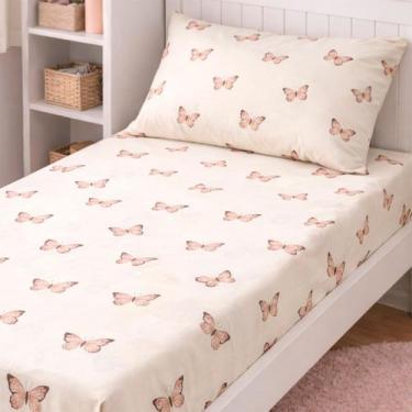 Imagem de Jogo De Lençol Cama Box Solteiro Com Elástico Essencialle - Marina Enx