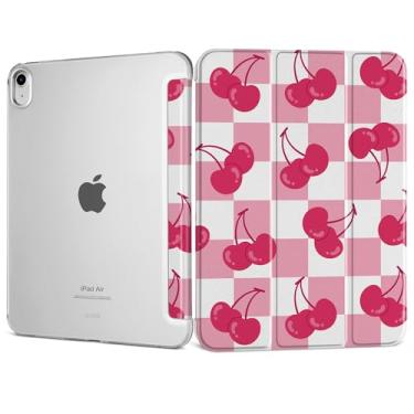 Imagem de DONGKE Capa inteligente para iPad Air 11 polegadas M3 2025 M2 2024, iPad Air 5ª 2022/4ª geração 2020 10,9 polegadas, fina, dobrável, capa rígida de policarbonato translúcido - [despertar/hibernar