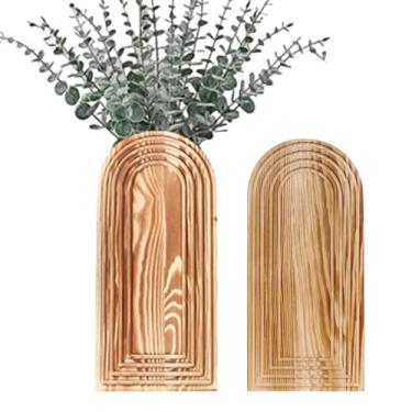 Imagem de Vaso de Parede - 2 Peças Suporte Para Plantas Estética Boho | Decoração De Parede Rústica Jardineira Decorativa - Para Sala De Jantar Sala De Estar Quarto De Banho Entrada Corredor