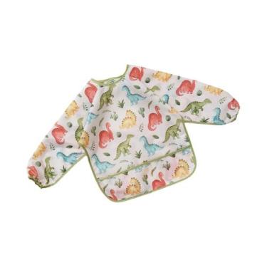 Imagem de Babadores Impermeáveis Para Bebês, Avental De Manga Longa Para Aliment