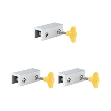 Imagem de Trava De Segurança Antifurto Para Portas E Janelas Deslizantes De Liga