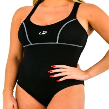 Imagem de Maiô Hammerhead Pespontado Costas Fechada - Ptocinza