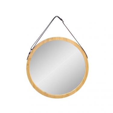 Imagem de Espelho Decorativo Com Moldura Em Madeira 35 Cm - D'Rossi