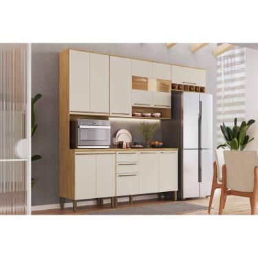 Imagem de Kit Modulado Ronipa 4 Peças Nápoli Prime C4P237 Amendoa/Off White