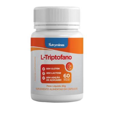 Imagem de L Triptofano Nutryminas 60 Cápsulas  Suplemento Alimentar