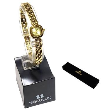 Imagem de Relógio Seculus Feminino Analógico Quadrado Mini 44068LPSVDA1