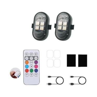 Imagem de Luz Estroboscópica LED Sem Fio Para Carro, Moto, Drone, Scooter, Lâmpa