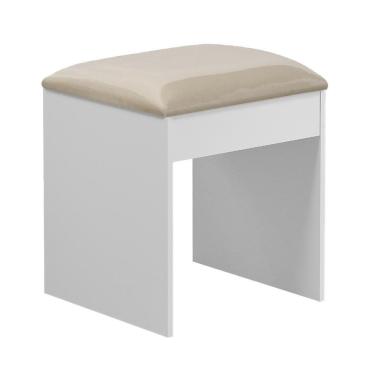 Imagem de Banqueta Almofadada para Penteadeira Camarim Maia - Móveis Luapa