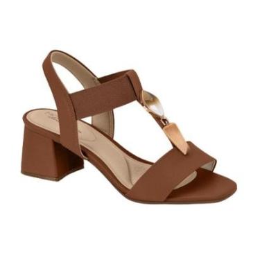 Imagem de Sandalia Feminina Modare Elastico Canelado/Floather Nature/Pedras Ref: 7172.113-Feminino