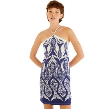 Imagem de Vestido Curto Farm Rio Alcinha Peixe Correnteza-Feminino