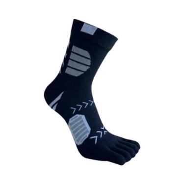 Imagem de Meias De Algodão Coloridas E Respiráveis Com Cinco Dedos, 5 Pares, Mas