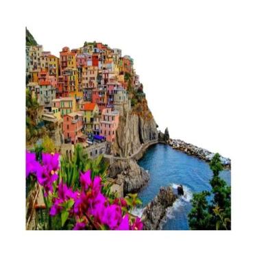 Imagem de Quebra-Cabeça De 500 Peças 46x28cm Com Pintura a Óleo De Paisagem, Bri