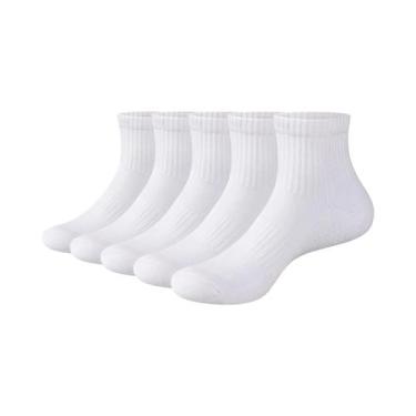 Imagem de Meias Masculinas De Algodão Acolchoadas De Comprimento Médio, Pacote C