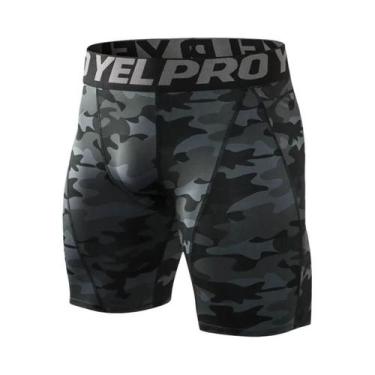 Imagem de Shorts Esportivos Masculinos De Compressão Respiráveis De Secagem Rápi