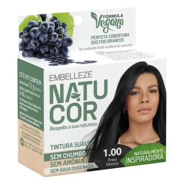 Imagem de Tinta De Cabelo Natucor Vegana Cor:1.00 PRETO INTENSO, 1.00 PRETO INTE
